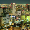 Osaka Skyline, Japan by Fototrav Print Osaka Skyline, Japan by Fototrav Print