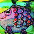 Oscar The Nosefish Mixed Media by Mimulux Patricia No Oscar The Nosefish Mixed Media by Mimulux Patricia No
