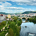 Ourense And The Roman Bridge From The Millennium Bridge by Eduardo Accorinti Ourense And The Roman Bridge From The Millennium Bridge by Eduardo Accorinti