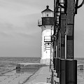 Outer Lighthouse B/W Photograph by Mary Anne Delgado Outer Lighthouse B/W Photograph by Mary Anne Delgado