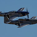 P-51 Mustangs Helen and Mary Photograph by Airpower Art P-51 Mustangs Helen and Mary Photograph by Airpower Art