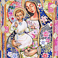 Panagia Eleousa Painting by Eva Campbell Panagia Eleousa Painting by Eva Campbell