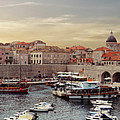 Panorama of the port of the old city of Dubrovnik Photograph by Steve Estvanik Panorama of the port of the old city of Dubrovnik Photograph by Steve Estvanik