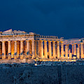 Parthenon in the Evening Painting by Troy Caperton Parthenon in the Evening Painting by Troy Caperton