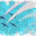 Patriots Loop Trailing Smoke Watercolor By Ahmet Asar by Ahmet Asar Patriots Loop Trailing Smoke Watercolor By Ahmet Asar by Ahmet Asar