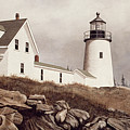 Pemaquid Point Painting by David Knowlton