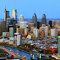 Philadelphia Skyline at Dusk 2018 Photograph by Jon Holiday Philadelphia Skyline at Dusk 2018 Photograph by Jon Holiday