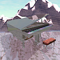 Piano Scene Digital Art by Bernie Sirelson Piano Scene Digital Art by Bernie Sirelson