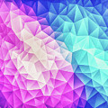 Pink Ice Blue Abstract Polygon Crystal Cubism Low Poly Triangle Design by Philipp Rietz Pink Ice Blue Abstract Polygon Crystal Cubism Low Poly Triangle Design by Philipp Rietz
