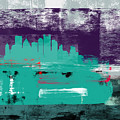Pittsburgh Abstract Skyline II by Naxart Studio Pittsburgh Abstract Skyline II by Naxart Studio