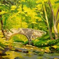 Pocantico River Sun Set by Nicolas Bouteneff
