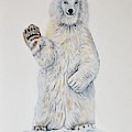Polar Bear Baby 2 Painting by Marilyn McNish Polar Bear Baby 2 Painting by Marilyn McNish