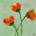 Poppies Painting by Karen Fleschler Poppies Painting by Karen Fleschler