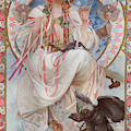 Portrait Of Josephine Crane Bradley As Slavia by Alphonse Marie Mucha Portrait Of Josephine Crane Bradley As Slavia by Alphonse Marie Mucha