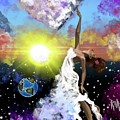 Prayer before the Sun Sets Painting by Artist RiA Prayer before the Sun Sets Painting by Artist RiA
