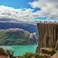 Preikestolen The Pulpit Rock Photograph by Debra and Dave Vanderlaan Preikestolen The Pulpit Rock Photograph by Debra and Dave Vanderlaan