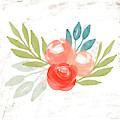 Pretty Coral Roses - Art by Linda Woods Mixed Media by Linda Woods Pretty Coral Roses - Art by Linda Woods Mixed Media by Linda Woods