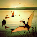 Pterosaurs at Lake Baringo by Warren Photographic