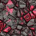 Punchy Red Rock Wall Abstract by Don Northup