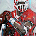 Quarterback Painting by John Gholson Quarterback Painting by John Gholson