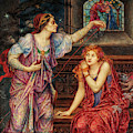 Queen Eleanor And The Fair Rosamund, 1902 by Evelyn De Morgan Queen Eleanor And The Fair Rosamund, 1902 by Evelyn De Morgan
