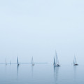Racing in the Mist Photograph by Mark Duehmig