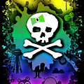 Rainbow Kawaii Skull Digital Art by Roseanne Jones Rainbow Kawaii Skull Digital Art by Roseanne Jones