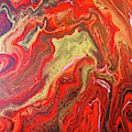 Red and Gold Painting by Steve DaPonte Red and Gold Painting by Steve DaPonte