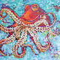 Giant Pacific Octopus Painting by Jyotika Shroff Giant Pacific Octopus Painting by Jyotika Shroff