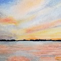 Regan Sunset Painting by Ann Frederick Regan Sunset Painting by Ann Frederick