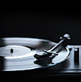 Retro gramophone vinyl player over black background with copyspa Photograph by Jelena Jovanovic Retro gramophone vinyl player over black background with copyspa Photograph by Jelena Jovanovic