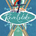 Revelstoke Ski Poster Painting by Sassan Filsoof Revelstoke Ski Poster Painting by Sassan Filsoof