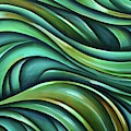 Ribbons Painting by Michael Lang Ribbons Painting by Michael Lang