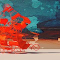 Rickshaw Pileup and Cow by Heike Remy Rickshaw Pileup and Cow by Heike Remy