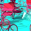 Rickshaws and Cow by Heike Remy Rickshaws and Cow by Heike Remy