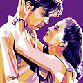 Robert Wagner And Natalie Wood by Stars on Art Robert Wagner And Natalie Wood by Stars on Art