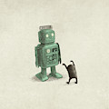 Robot Vs Alien Drawing by Eric Fan Robot Vs Alien Drawing by Eric Fan