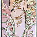 Rose by Alphonse Mucha Painting by Xzendor7 Rose by Alphonse Mucha Painting by Xzendor7