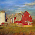Ruby Red Barn Country Mixed Media by Colleen Taylor Ruby Red Barn Country Mixed Media by Colleen Taylor