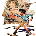Rug Beater by J.c. Leyendecker Rug Beater by J.c. Leyendecker