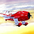 Russell Thaw's Gee Bee R2 Painting by Simon Read Russell Thaw's Gee Bee R2 Painting by Simon Read