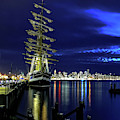 Russian Sailing Ship Kruzenshtern Photograph by Alex Lyubar Russian Sailing Ship Kruzenshtern Photograph by Alex Lyubar