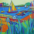 Sailing at Tucks Point Manchester by the sea Painting by Debra Bretton Robinson Sailing at Tucks Point Manchester by the sea Painting by Debra Bretton Robinson