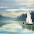 Sailing Down the River Mixed Media by Colleen Taylor Sailing Down the River Mixed Media by Colleen Taylor