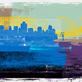 Salt Lake City Abstract Skyline II by Naxart Studio Salt Lake City Abstract Skyline II by Naxart Studio