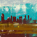 San Diego Abstract Skyline II by Naxart Studio San Diego Abstract Skyline II by Naxart Studio