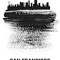 San Francisco Skyline Brush Stroke Black by Naxart Studio San Francisco Skyline Brush Stroke Black by Naxart Studio