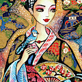 Sayuri Painting by Eva Campbell Sayuri Painting by Eva Campbell