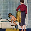 Scuba In The Tub by Amos Sewell Scuba In The Tub by Amos Sewell