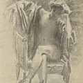 Seated Figure Drawing by John Singer Sargent Seated Figure Drawing by John Singer Sargent